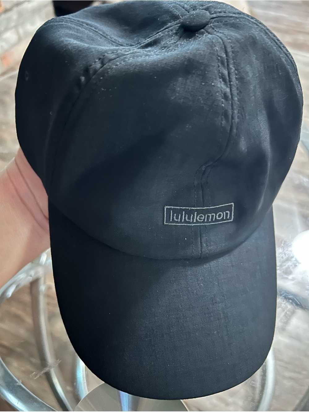 lululemon athletica Black Minimal Logo Baseball Cap